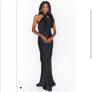 Show me your MuMu jasmine halter - long black